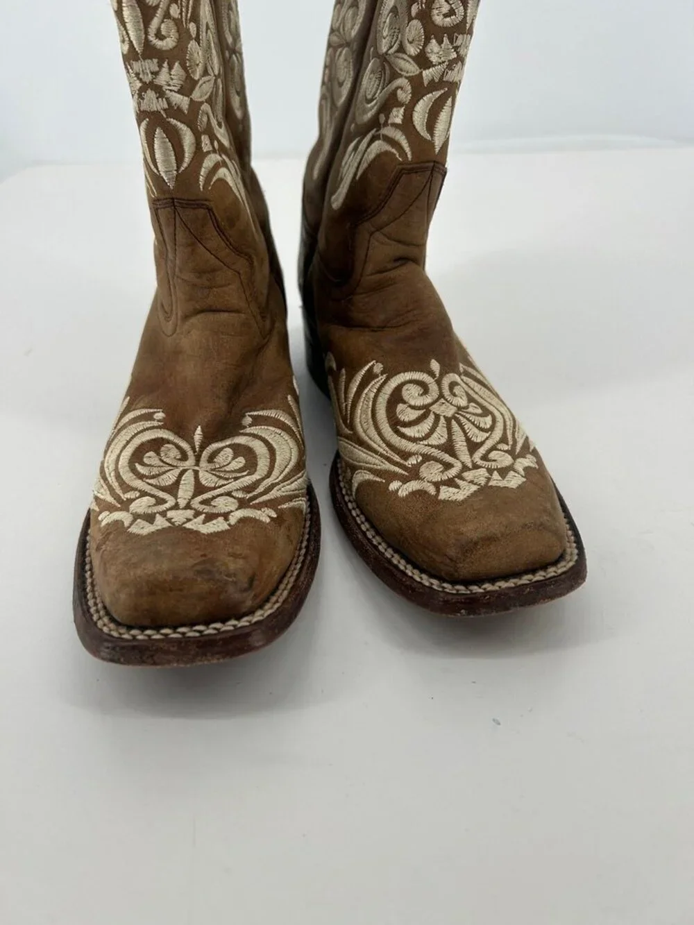 Circle G by Corral Brown Embroidered Western Cowboy Boot Women 9 Country Concert - Picture 6 of 9